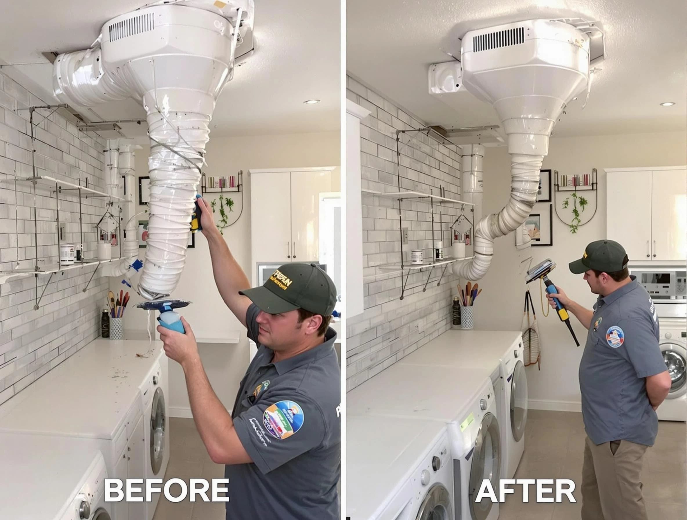 Professional dryer exhaust vent cleaning by Allegheny Dryer Vent Cleaning in Allegheny